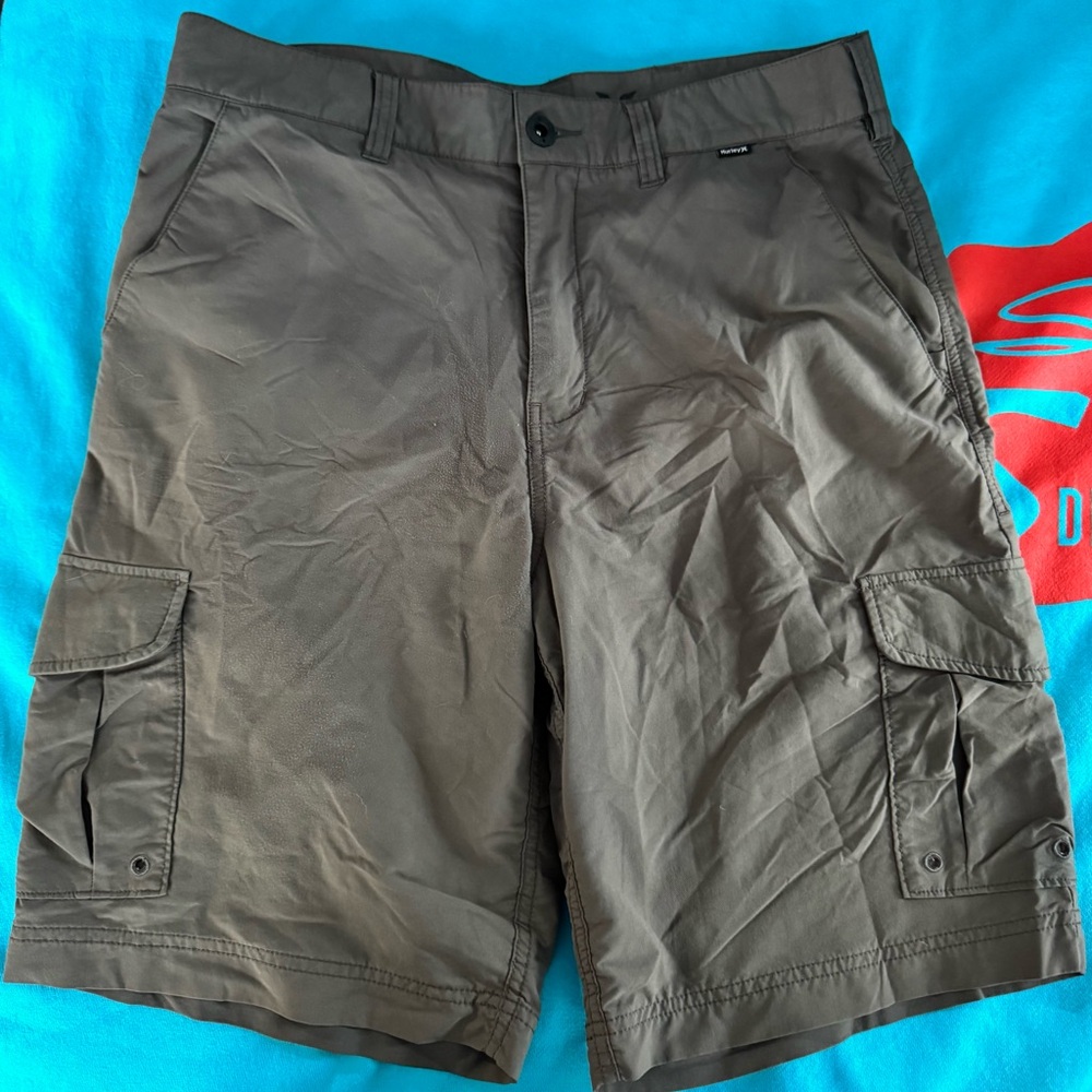 Hurley Men's Olive Cargo Shorts